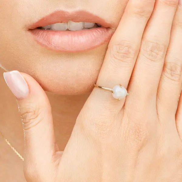 Leaf Jewelry Ring Barock Pearl, 14K Gelbgold Discount Store für neue Produkte