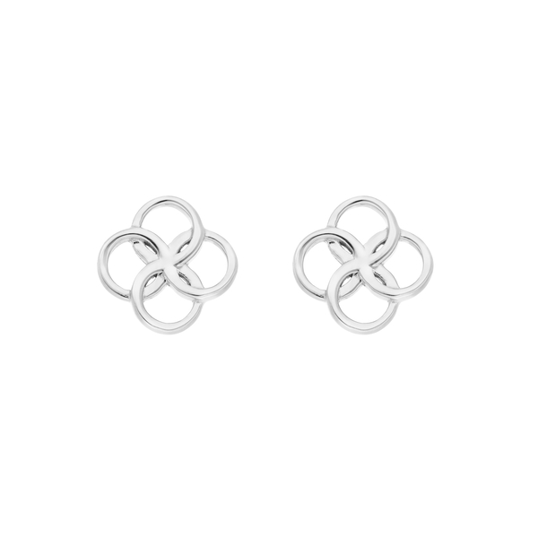 Leaf Jewelry Ohrstecker Clover Charm, 925 Sterlingsilber Black Friday Preise