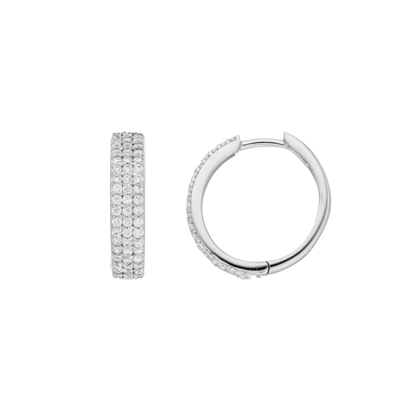 Leaf Jewelry Creole Shiny mit Zirkonia, 925 Sterlingsilber Rabatte dieses Monats