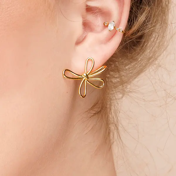 Leaf Jewelry Ohrstecker Blossom, groß, 925 Sterlingsilber Schlussverkauf