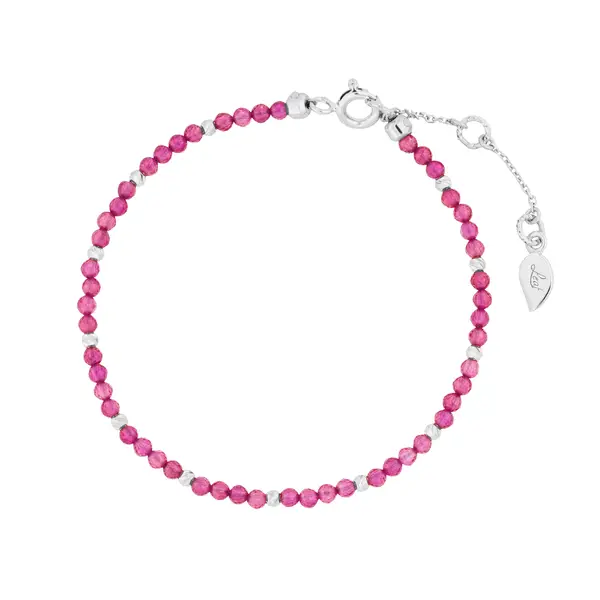 Leaf Jewelry Armkette Serenity, Rubin, 925 Sterlingsilber Online Outlet