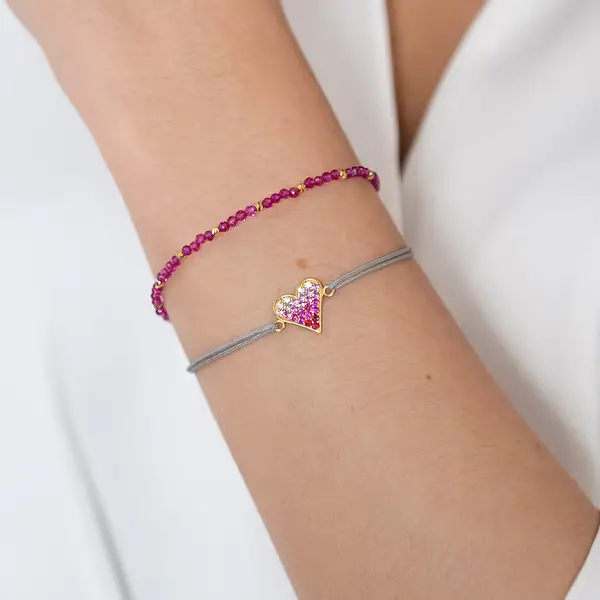Leaf Jewelry Armkette Serenity, Rubin, 925 Sterlingsilber Online Outlet