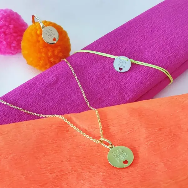 Leaf Jewelry Charity Armband GRL PWR, Koralle Kostenlose Rückgabe