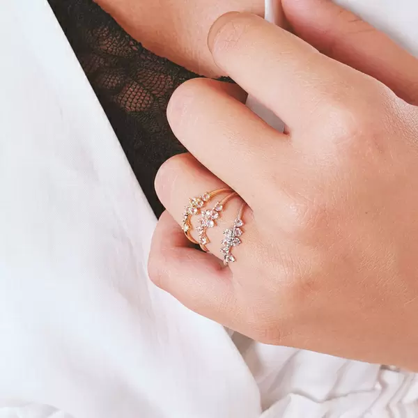Leaf Jewelry Ring Sweet Gems Bergkristall, 925 Sterlingsilber, Gr.54 Bis zu 50% Rabatt