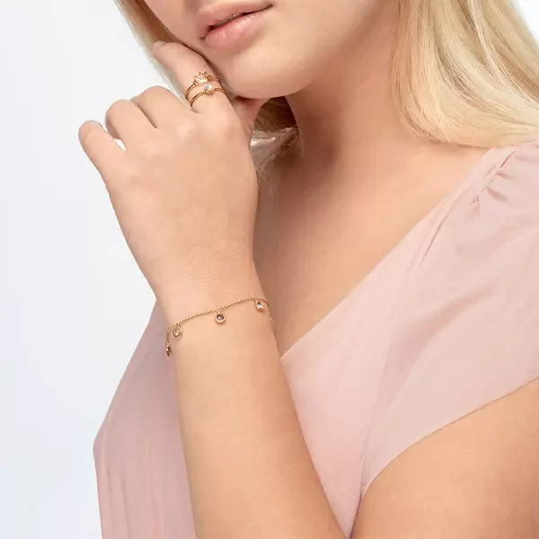 Leaf Jewelry Armkette Sweet Drops, Mix Gems, 925 Sterlingsilber Bis zu 60% Rabatt