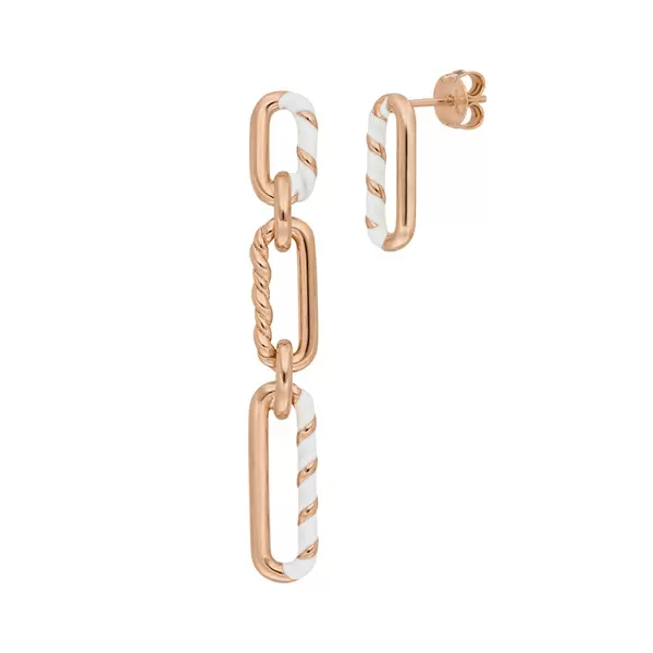Leaf Jewelry Silber Ohrringe, Rosegold, Neon Twist Bis zu 65% Rabatt