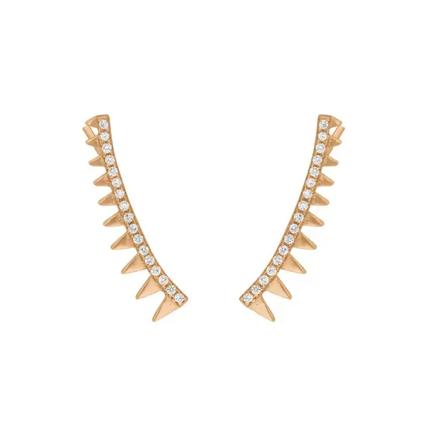 Leaf Jewelry Earclimber Memory II, 18 K Rosegold vergoldet Discount Store für neue Produkte