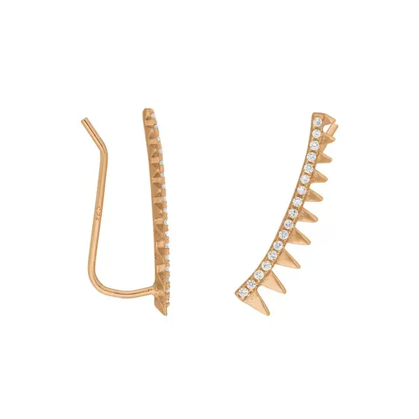 Leaf Jewelry Earclimber Memory II, 18 K Rosegold vergoldet Discount Store für neue Produkte