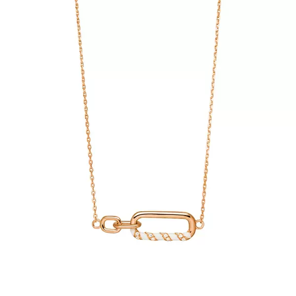 Leaf Jewelry Silber Halskette, Rosegold, Neon Twist Nur noch ein Tag übrig