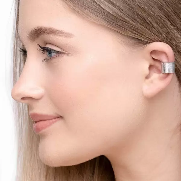 Leaf Jewelry Earcuff Matt, 10mm, 18 K Rosegold vergoldet Riesige Rabatte