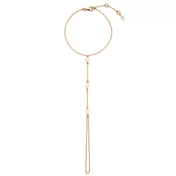 Leaf Jewelry Hand Chain Platelet, 18K Rosegold vergoldet 50% Rabatt mit kostenlosem Versand