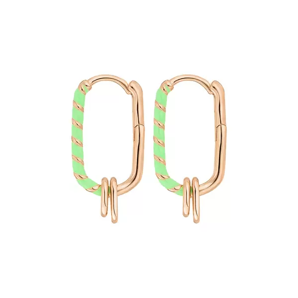 Leaf Jewelry Silber Creole, Rosegold, Neon Twist Begrenzt auf 3 Tage