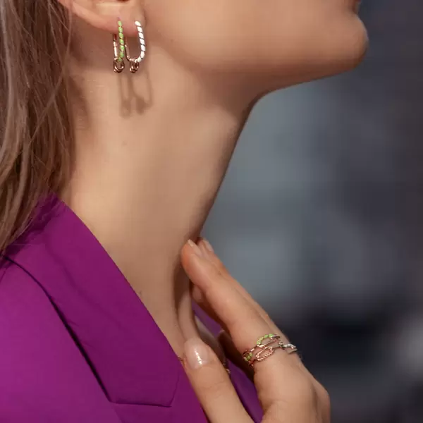 Leaf Jewelry Silber Creole, Rosegold, Neon Twist Begrenzt auf 3 Tage