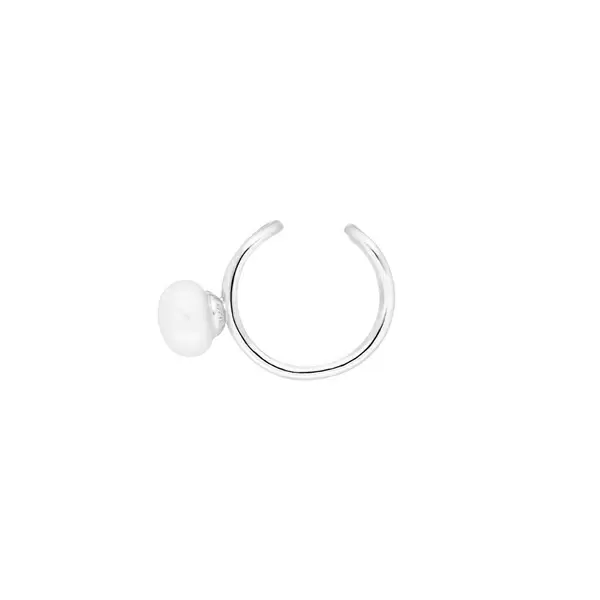 Leaf Jewelry Earcuff 2 Pearls, 925 Sterlingsilber Outlet