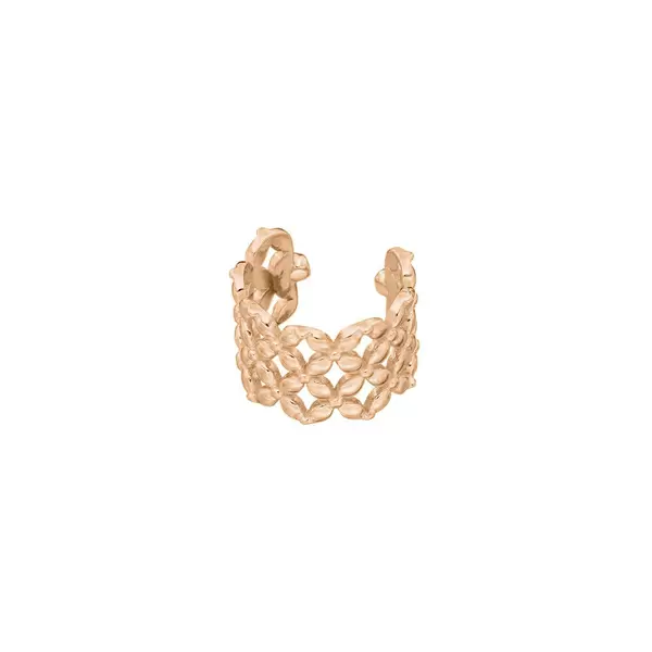 Leaf Jewelry Earcuff Grid, 18 K Rosegold vergoldet Verkauf