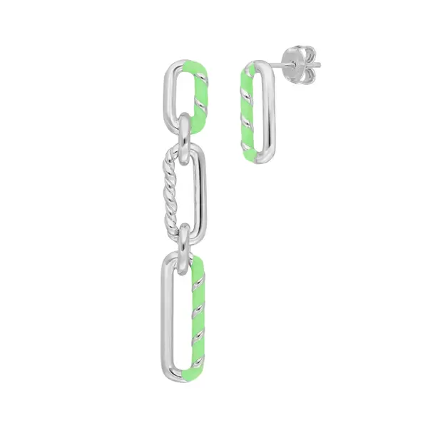 Leaf Jewelry Silber Ohrringe, Neon Twist Angebote