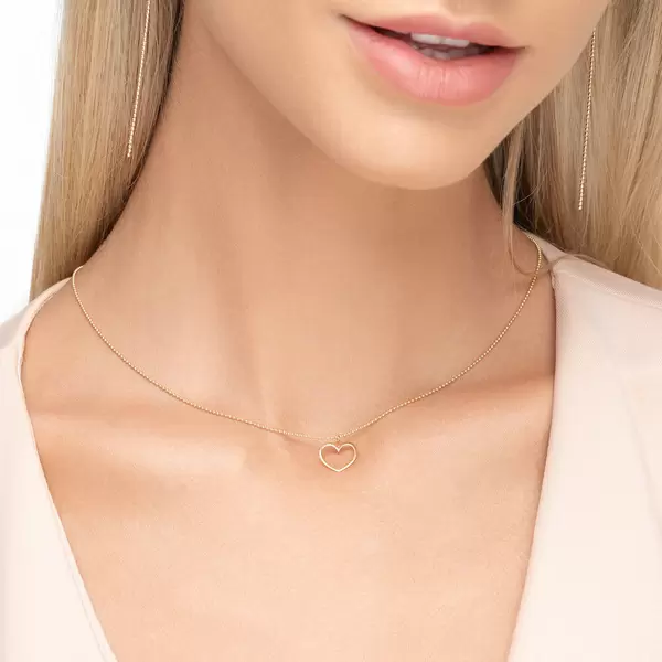 Leaf Jewelry Halskette GENTLE HEART, 14 K Gelbgold Rabatt