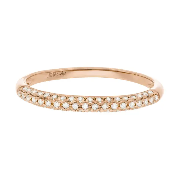 Leaf Jewelry Ring DAZZLE mit Diamanten, 14K Rosegold Saisonschlussverkauf