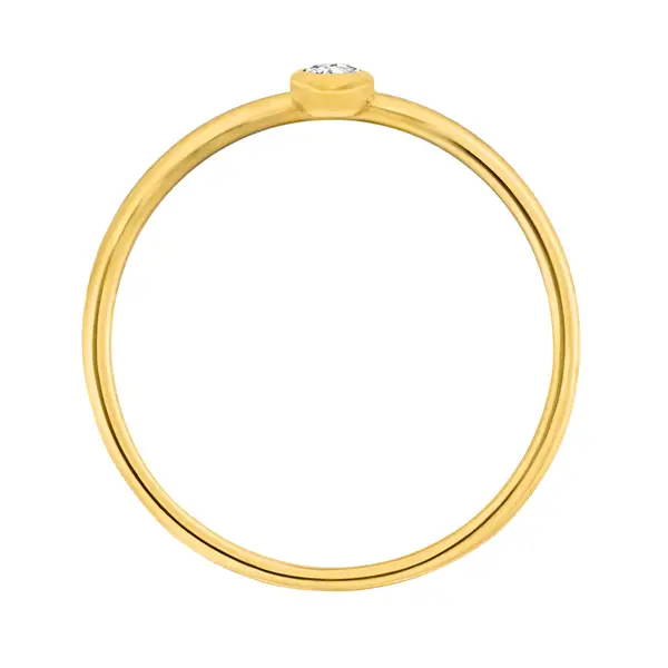 Leaf Jewelry Ring "my first diamond", 14 K Gelbgold Tägliche Deals