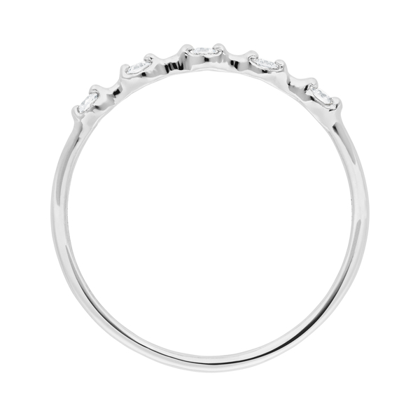 Leaf Jewelry Ring mit 5 Diamanten, 14K Weißgold Sonderangebote