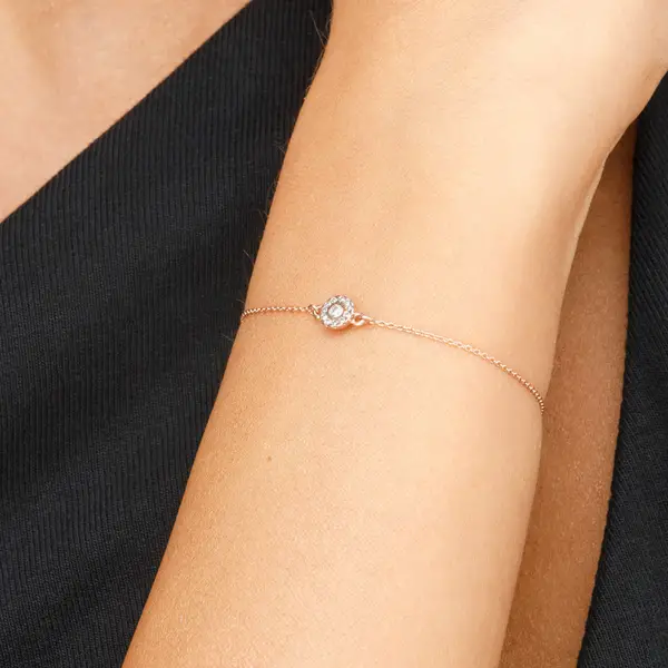Leaf Jewelry Armkette Pavé II mit Diamanten, 18 K Rosegold Tiefpreis