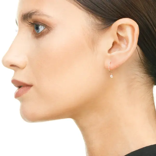 Leaf Jewelry Ohrringe Cabochon, Mondstein, 14 K Roségold Super Sparpreis