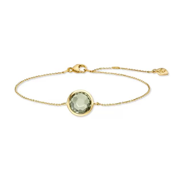 Leaf Jewelry Armkette Green Amethyst, 14 K Gelbgold Begrenzte Freigabe
