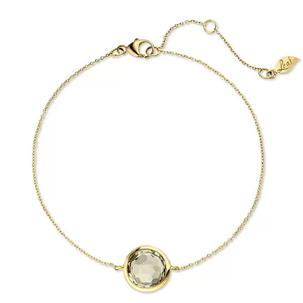 Leaf Jewelry Armkette Green Amethyst, 14 K Gelbgold Begrenzte Freigabe