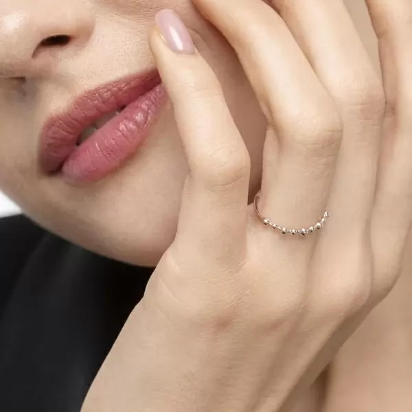Leaf Jewelry Ring Kugel, 18 K Roségold Bis zu 65% Rabatt
