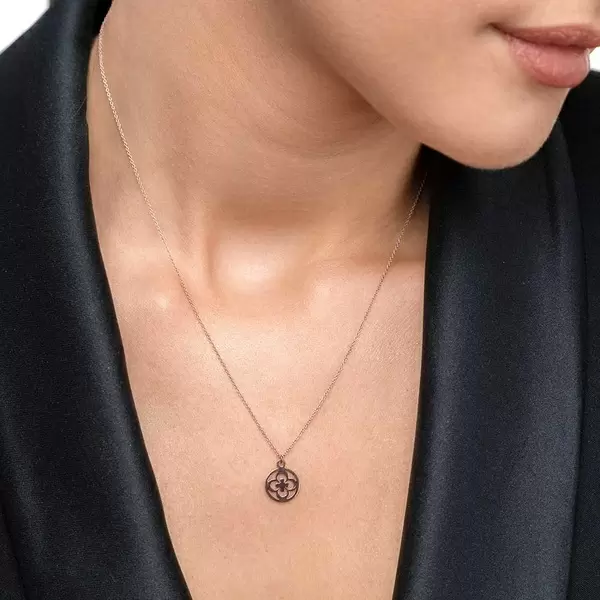 Leaf Jewelry Halskette Clover, 14 K Rosegold Online