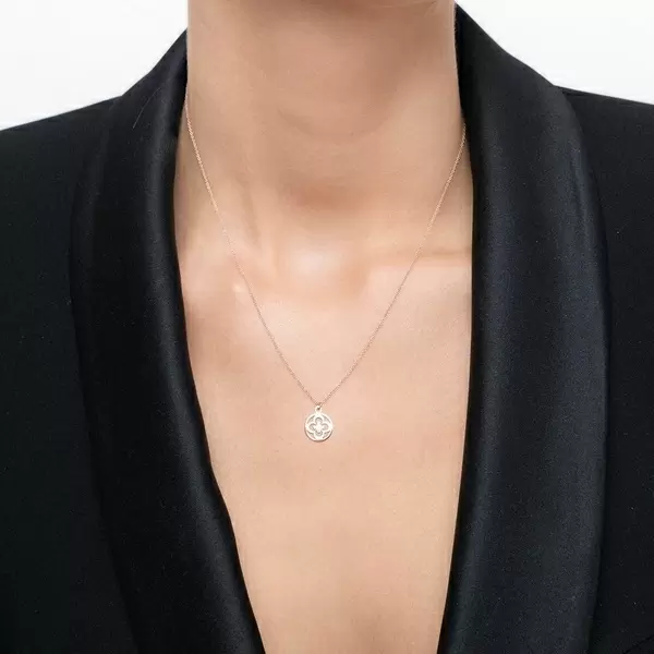 Leaf Jewelry Halskette Clover, 14 K Rosegold Online