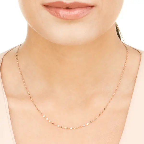 Leaf Jewelry Halskette Shiny Twist, 14K Gelbgold im Angebot