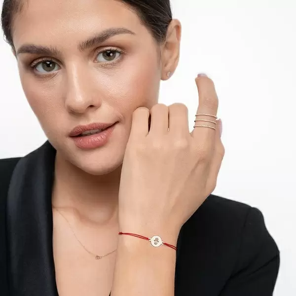 Leaf Jewelry Ring Triple mit Diamanten, 18 K Rosegold, Größe 46 Schlussverkauf
