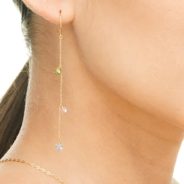 Leaf Jewelry Ohrhänger Sweet Gems, 14K Gelbgold Fabrik Onlineshop