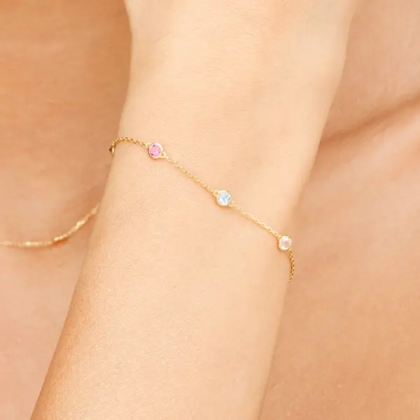 Leaf Jewelry Armkette Fine Gems, 14K Gelbgold Online Shopping