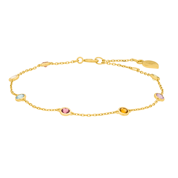 Leaf Jewelry Armkette Fine Gems, 14K Gelbgold Online Shopping