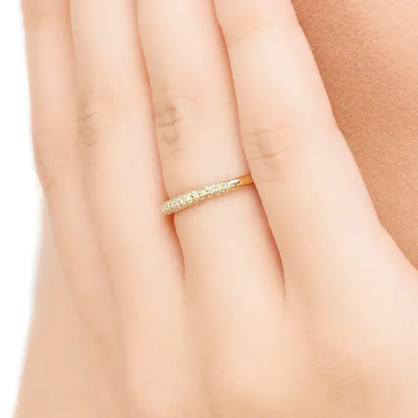 Leaf Jewelry Ring DAZZLE mit Diamanten, 14K Gelbgold Tägliche Deals