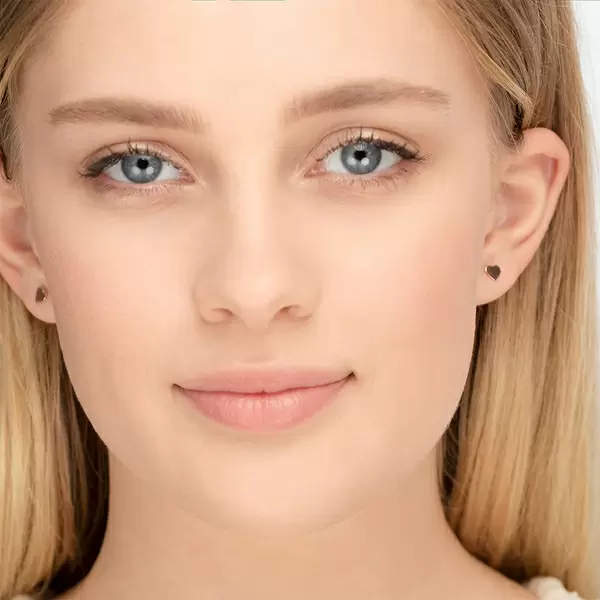 Leaf Jewelry Ohrstecker Herz, 14 K Rosegold Tiefpreis