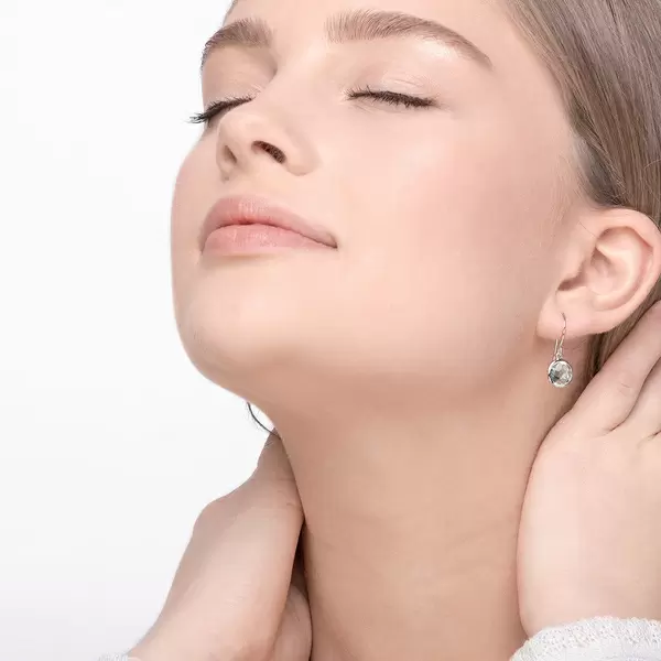 Leaf Jewelry Ohrringe Grüner Amethyst, 14 K Weißgold Bis zu 55% Rabatt