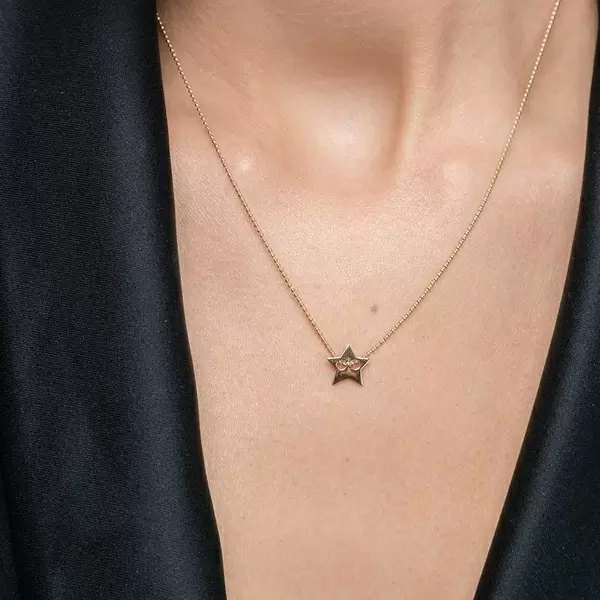 Leaf Jewelry Halskette Star, 14 K Gelbgold Black Friday Preise
