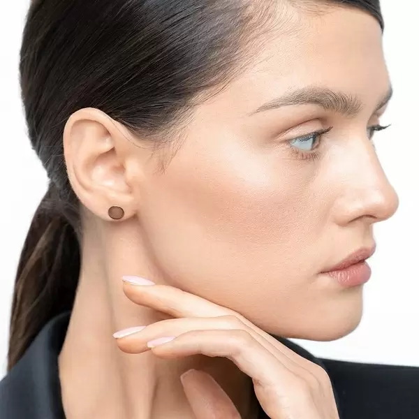 Leaf Jewelry Ohrstecker Disc 8 mm, 14 K Rosegold 2025