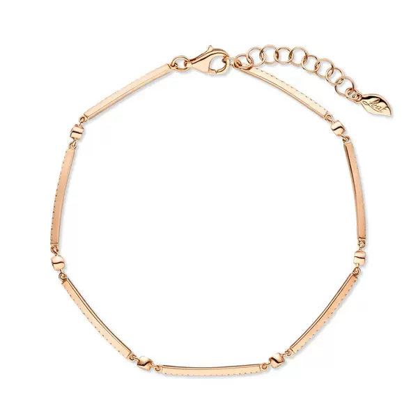 Leaf Jewelry Armband Bar, 18K Rosegold, Diamanten Angebote