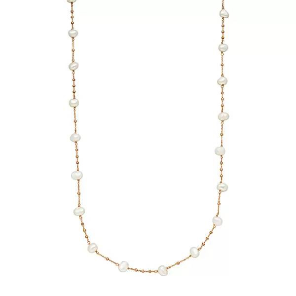 Leaf Jewelry Halskette Perle, Rosegold Tägliche Deals
