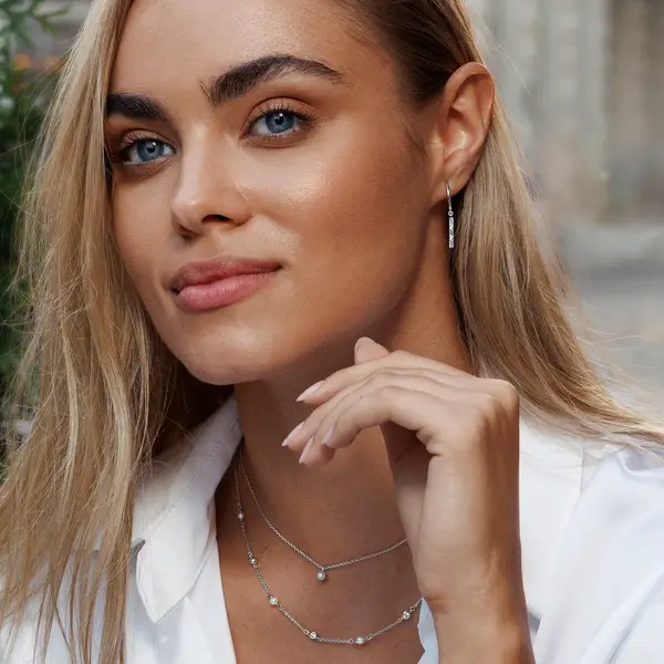 Leaf Jewelry Creole ICE CUBE, 18 K Rosegold vergoldet Kauf eins, bekomm eins gratis