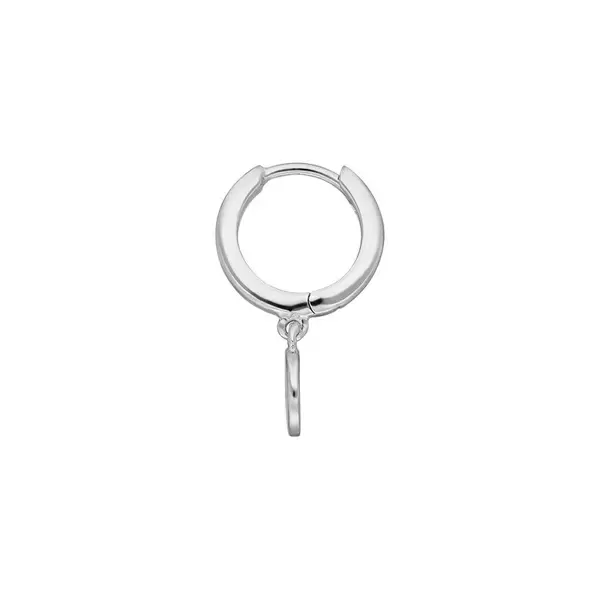 Leaf Jewelry Single Creole PLATELET, 925 Sterlingsilber Tiefpreis