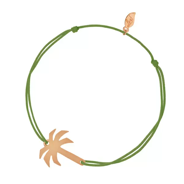 Leaf Jewelry Glücksbändchen Palme, Rosegold vergoldet Wochenangebot