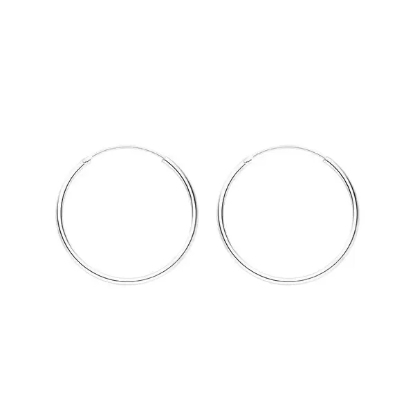 Leaf Jewelry Creole Pure, 30mm, 925 Sterlingsilber Begrenzte Freigabe