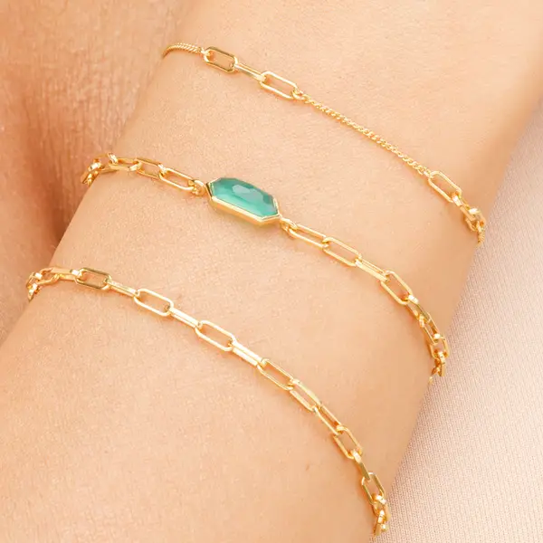 Leaf Jewelry Silber Armkette, CUBE I Letzte 2 Tage