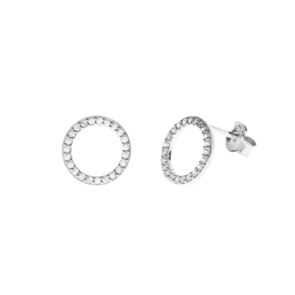 Leaf Jewelry Ohrstecker Circle Of Life mit Zirkonia, 925 Sterlingsilber 2025