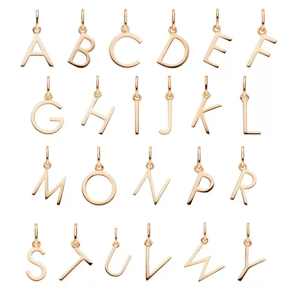 Leaf Jewelry Buchstaben Creole, 18 K Rosegold vergoldet, B im Angebot